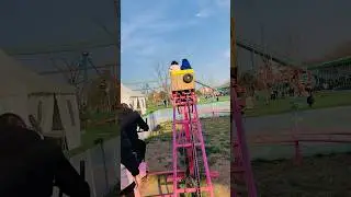 This roller coaster is running by manpower