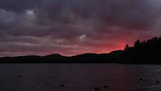 4K Time-Lapse in Lake Piseco (Speculator, NY)