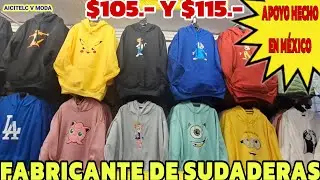 FABRICANTE DE ROPA  NACIONAL OFRECE SUDADERAS $105.- Y $115.- para negocio Juvenil Grande y Extra