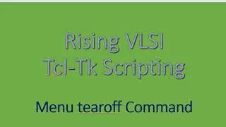 menu tearoff command