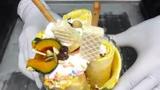 Приготовление мороженого (овсянка, тыква и кофе).