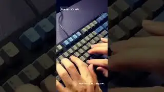 오늘의 아침 영상~  #기계식키보드 #ASMR #Realforce #TKL #45g #APC #Topre #토프레