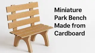 Miniature Park Bench Made from Cardboard &ndash; Creative DIY Craft #5minutescreative #diy #craftideas