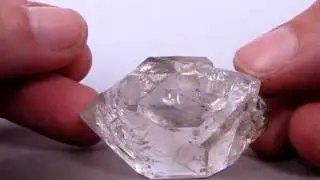 HERKIMER DIAMOND QUARTZ CRYSTAL 49MM SMOKEY ENHYDRO NY