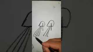 Simple birds drawing with numbers 44