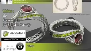 Joyas 3D Escuela de joyería CADJ ® Video 1 Formación 3DESIGN CAD V9