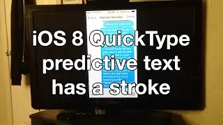 iOS 8 QuickType predictive text has a stroke