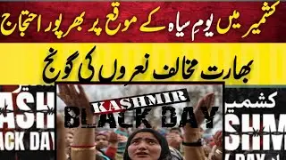 Kashmir Observes Black Day, Loud Slogans Raised Against India&rdquo;