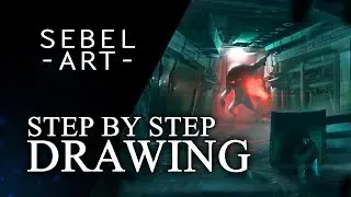 Futuristic photobash timelapse 
