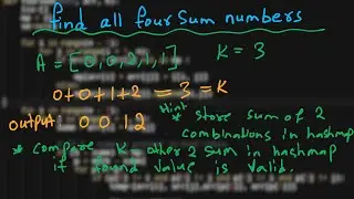 5.Find all four sum numbers | Hashing | Python | GFG | Must Do Coding Interview Questions