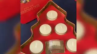 Spode Christmas Tree Shaped Tealight Set