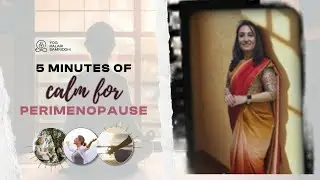 5 Minutes of Calm for Perimenopause | Breathing & Yoga Therapy for Stress and Hormonal Balance