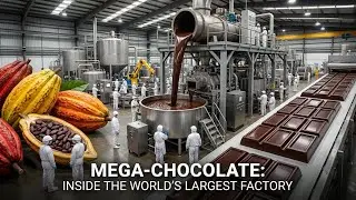 Inside a Modern Factory: How Cocoa Fruit Becomes Chocolate (Full Process)