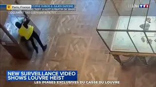 New surveillance video shows jewel heist at the Louvre in Paris