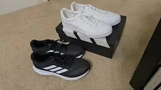 Обзор женских белых теннисных кроссовок Sernial и кроссовок Adidas Run Falcon 5 (черно-белые)! | ...