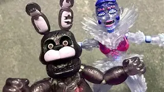 FUNKO BLACK HEART BONNIE & ARCTIC BALLORA ACTION FIGURES REVIEW - FNAF Five Nights at Freddy's Merch