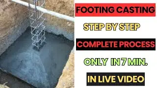 Footing Casting Step by Step | Isolated, Sloped & House Footing Full Process Explained #footingwork