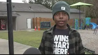 10-year-old boy gives back to the community to help kids stay warm