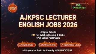 AJKPSC Lecturer Jobs 2026 Announced | 150+ Seats | Complete Syllabus, Test Date & Preparation Tips