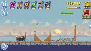 Турнир 7 уровня Angry Birds Friends 1628, три звезды, без бонусов, прохождение 2025-10-11