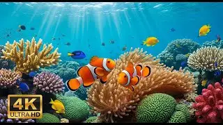 🐠 Aquarium 4K Ultra HD &ndash; Relaxing Coral Reef Fish & Calming Ocean Sounds for Meditation