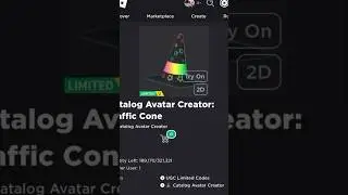 ( Limited UGC Item ) How to get Catalog Avatar Creator: Traffic Cone ROBLOX ( 2023 ) DeanOfficial YT