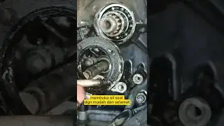cara membuka oilseal saft sprocket Kawasaki z 250 #videoshort