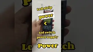 how to use led switch power supply  #ledpowersupply #ledstriplights #interiordesign #diylighting