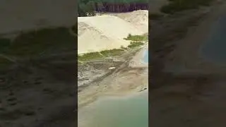Природа песчаный карьер