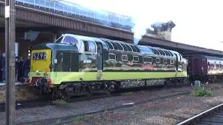 British Railways Deltic D9002 departing York