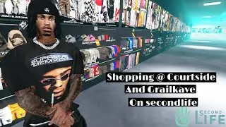 Shopping @ Courtside and Grailkave on Secondlife for MALE AVATAR [ Clothing + Sneakers & Locs ]