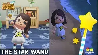 ⭐️Animal Crossing New Horizons⭐️ - THE STAR WAND! (How to craft & use it!) 🍃