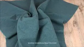Melange Soft Shell Fabric Dark Mint