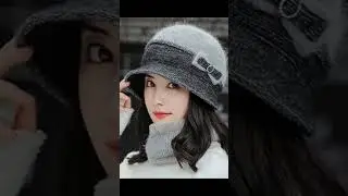winter cap design for girls #fashion and style#short#youtube #youtube