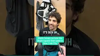 Mario Ferraro talking about how the San Jose Sharks are spending their week in NYC