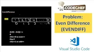 Problem: Even Differences | CodeChef  | Competitive Programming Basics