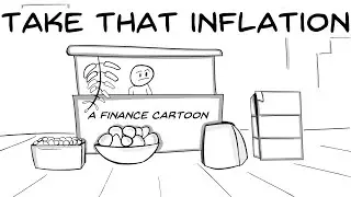 Stock market cartoons - Take that inflation..