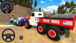 Juegos De Carros - Transporting US Police Monster Trucks #2 - Car Extreme Racing Android [Gameplay]