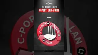 Experience the ultimate trio of connectivity with our Cofe router - C port, LAN, and WiFi