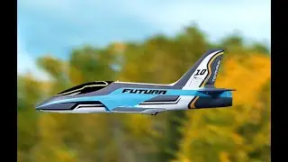 FMS Futura 80mm Electric Jet V2 Grass Ops и медленный полет WOW