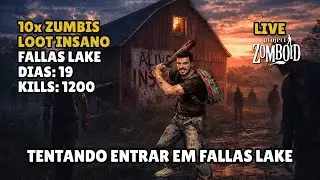 🔴 PROJECT ZOMBOID BUILD 42.13 | 10x ZUMBIS &bull; LOOT INSANO | FALLAS LAKE | 19 DIAS &bull; 1200 KILLS [EP03]