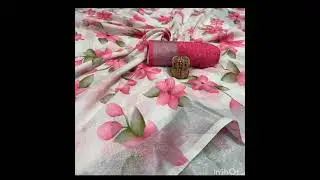 🆑1050+$ DIGITAL FLORAL LINEN*EXCLUSIVE RANGE OF LINEN WITH FLORAL DIGITAL PRINTING WITH SILVER