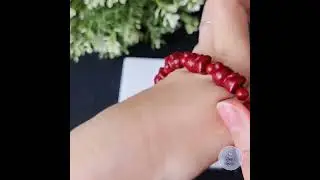 Purple Cinnabar Teddy Bear Bracelet