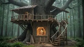 &ldquo;Watch a Man Build a GIANT Tree House from Scratch! 🌲🔥 | Epic Survival Home&rdquo;