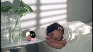 Cute Expression Alarm Clock Multifunctional Bedside Voice Control Night Light Snooze Chargeable 2021