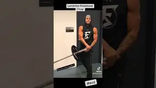 Landmine Rotational chop (alternating)