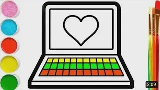 Bolalar Uchun Kompyuter rasm chizish / Drawing Computer with kids song/Рисование Компьютер для детей