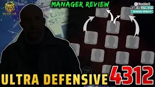 NEW 4312 MANAGER FOR ONLINE & TOURNAMENT | ULTRA DEFENSIVE MANAGER REVIEW | PES 2021 MOBILE