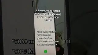 Kode yang bisa anda coba #koderahasiahpsamsung #koderahasia #smartphone #samsung