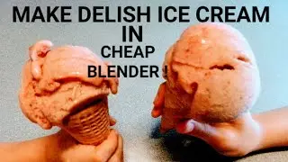 Quick And Easy Healthy Homemade Creamy Banana Ice Cream Recipe No Eggs No Sugar in a Cheap Blender